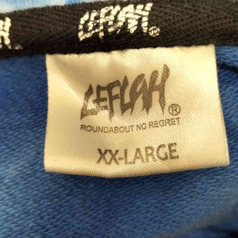 レフラー Leflah タイダイ スカル プリント プルオーバー パーカー メンズ JPN:XXL