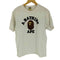 アベイシングエイプ A BATHING APE ファー素材エイプヘッド ロゴ Tシャツ メンズ JPN:L
