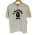 アベイシングエイプ A BATHING APE ファー素材エイプヘッド ロゴ Tシャツ メンズ JPN:L