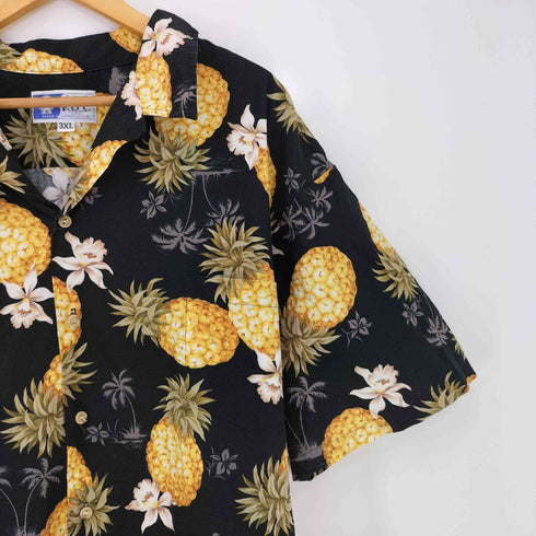 ロバートジェイクランシー RJC 70-80s USA製 パイナップル 花柄 アロハシャツ メンズ 3XL