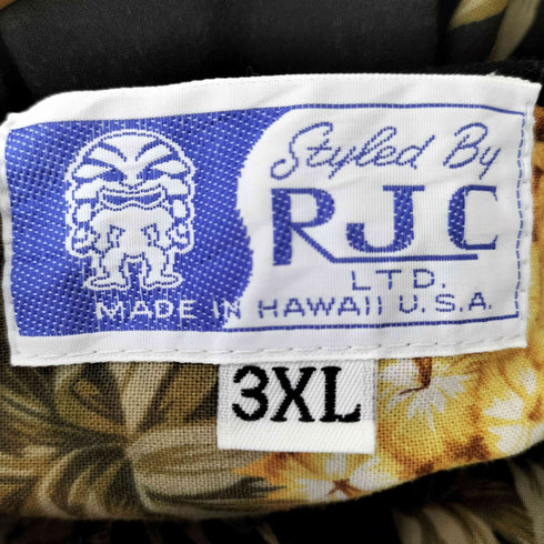 ロバートジェイクランシー RJC 70-80s USA製 パイナップル 花柄 アロハシャツ メンズ 3XL