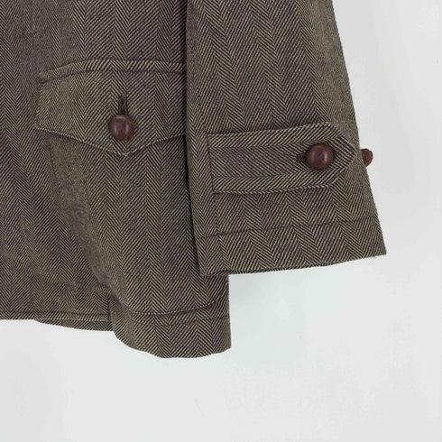 ラルフローレン RALPH LAUREN ヘリンボーン柄 フラップポケット ハンティングジャケット メンズ