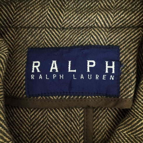 ラルフローレン RALPH LAUREN ヘリンボーン柄 フラップポケット ハンティングジャケット メンズ