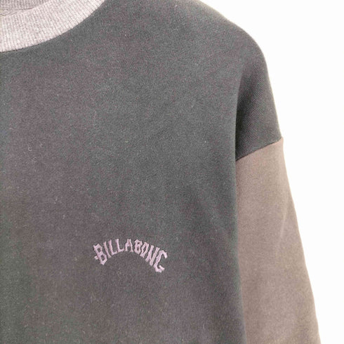 ビラボン BILLABONG ツートーン ロゴ刺繍クルーネックスウェット メンズ JPN:M
