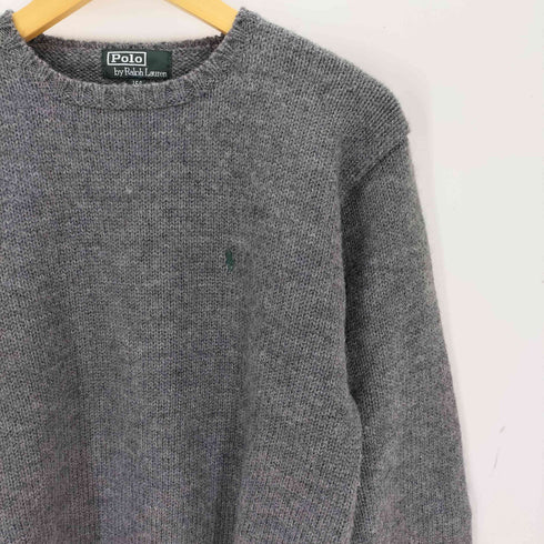 ポロバイラルフローレン Polo by RALPH LAUREN 90S スモールポニー刺繍 ウールニットセーター メンズ 160