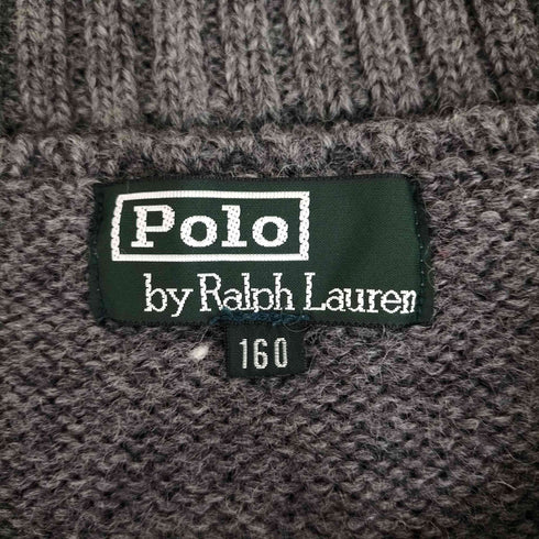 ポロバイラルフローレン Polo by RALPH LAUREN 90S スモールポニー刺繍 ウールニットセーター メンズ 160