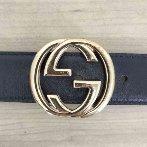グッチ GUCCI ダブルGバックルレザーベルト メンズ