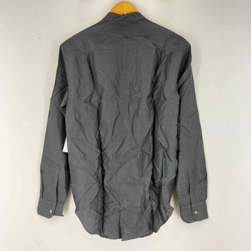 アルマーニコレツィオーニ ARMANI COLLEZIONI ジオメトリックパターン バンドカラー 長袖 シャツ メンズ import:S