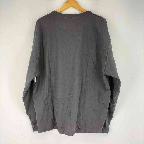 GRAVER クロスモチーフ グラフィックプリント ヘンリーネック 長袖 Tシャツ メンズ JPN:L