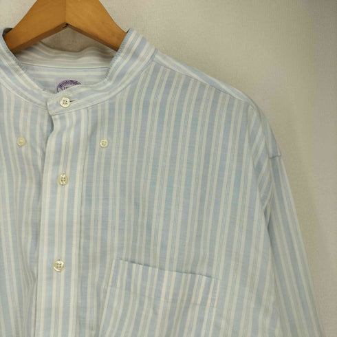 ブルックスブラザーズ BROOKS BROTHERS 短丈 ストライプ バンドカラーシャツ レディース 17 1/2 -36