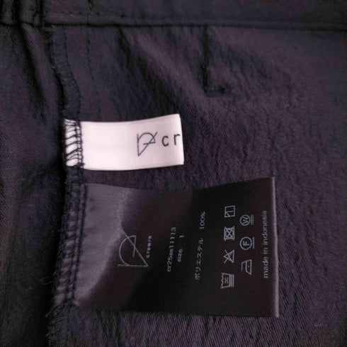 CREWRE クルーレ ウォッシャブルサテンスラックス レディース JPN:1