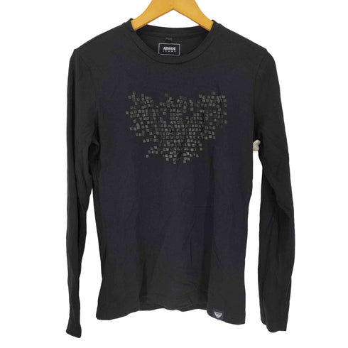 アルマーニジーンズ ARMANI JEANS ロゴ ロングスリーブ カットソー ロンT メンズ import:XS