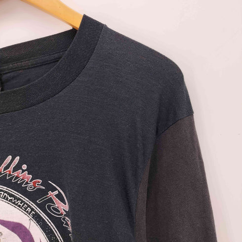 ツギハギプリント 長袖 クルーネックTシャツ メンズ