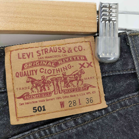 リーバイス Levis 96年製 USA製 501 ボタン裏653 ボタンフライデニムパンツ レディース 28