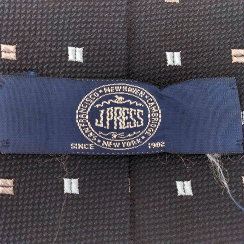 ジェイプレス J.PRESS 総柄 シルクネクタイ メンズ