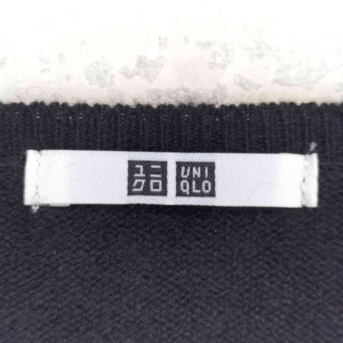 ユニクロ UNIQLO CASHMERE 100% カシミヤ Vネック セーター メンズ JPN:L