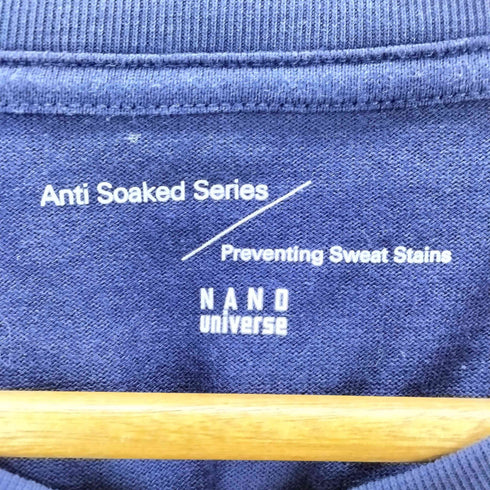 ナノユニバース NANO universe Anti Soaked(R) 汗染み防止 クルーネック ビッグシルエットTシャツ メンズ JPN:M