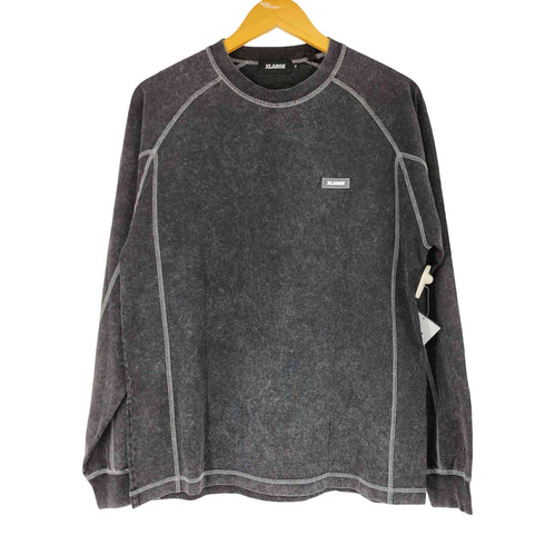 エクストララージ XLARGE ケミカルウォッシュ オーバーラップ ロゴ ロングスリーブ ポケットTシャツ メンズ JPN:M
