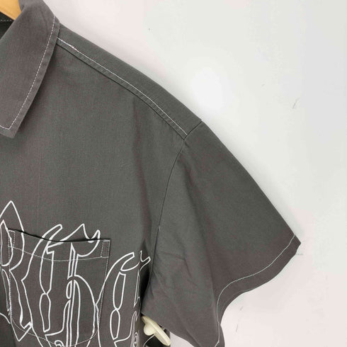 エクストララージ XLARGE OLD ENGLISH S/S WORK SHIRT オールドイングリッシュ ショートスリーブ ワークシャツ メンズ JPN:S