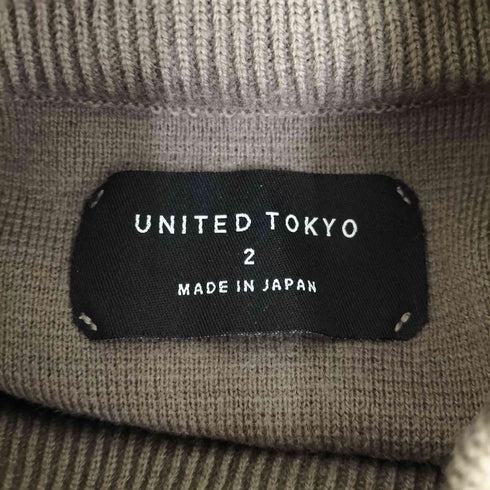 ユナイテッドトウキョウ UNITED TOKYO ウールミラノリブモックネックニット メンズ 2
