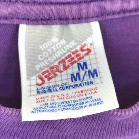 ジャージーズ JERZEES 90S USA製 コットン 半袖 プリント Tシャツ メンズ M