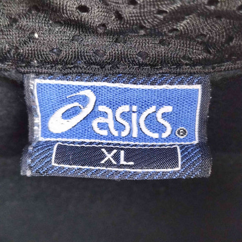 アシックス ASICS 90‐00S ロゴ刺繍 メッシュ切替 ジャージー ベスト 裾ドローコード メンズ JPN:XL