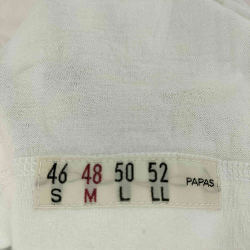 パパス papas サイ バックプリント クルーネックTシャツ メンズ JPN:M