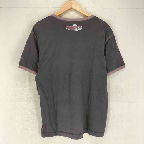 パパス papas ROUTE66 クラシックカープリント クルーネックTシャツ メンズ JPN:M
