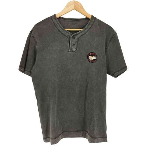 パパス papas クラシックカープリント ヘンリーネックTシャツ メンズ JPN:M