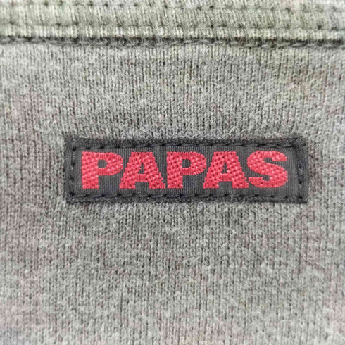 パパス papas クラシックカープリント ヘンリーネックTシャツ メンズ JPN:M