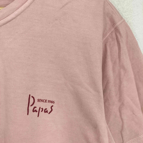 パパス papas カジキ バックプリント ヘンリーネックTシャツ メンズ JPN:M