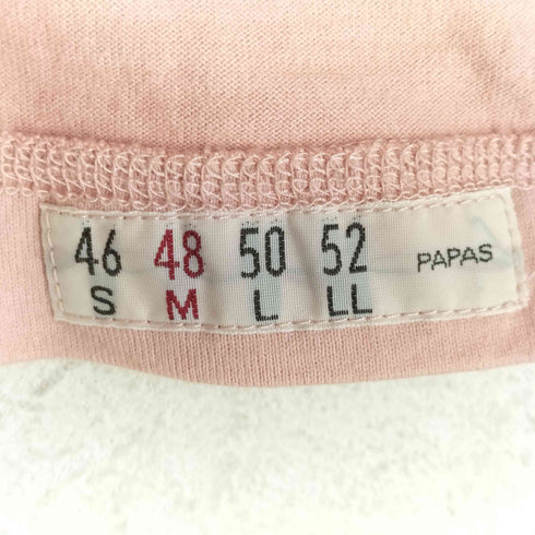 パパス papas カジキ バックプリント ヘンリーネックTシャツ メンズ JPN:M