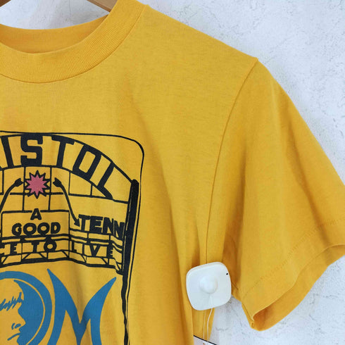 ヘインズ Hanes 90S USA製 HEAVYWEIGHT ヘビーウェイト 50/50 コットン ポリ BRISTOL TENNESSE ブリストル テネシー 両面 スクールプリントTシャツ メンズ S