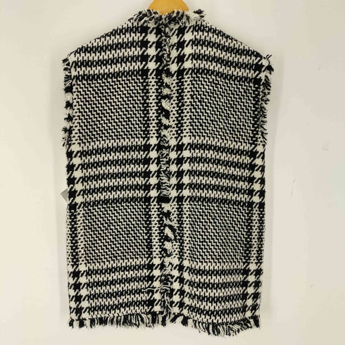 スライ SLY TWEED PATTERN NO COLLAR ツイードパターン ノーカラー ベスト レディース FREE
