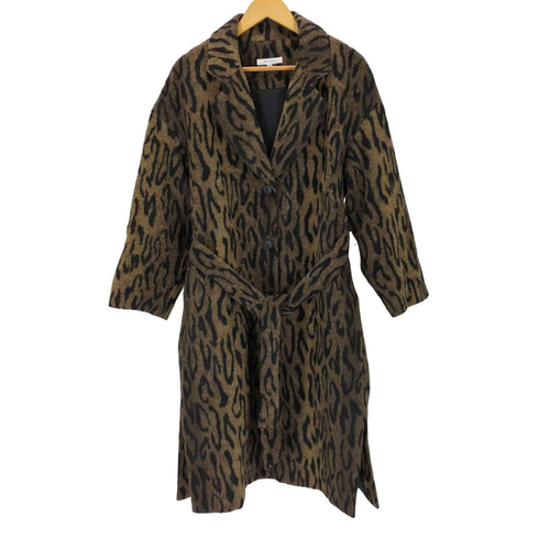 マウジー moussy LEO SIDE SLIT LONG コート レオパード柄 スリット ロングコート レディース 2