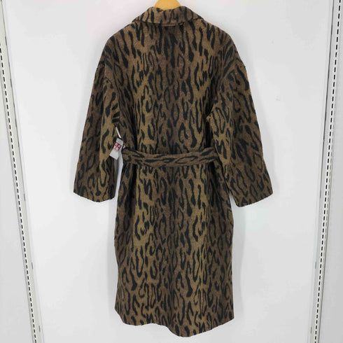 マウジー moussy LEO SIDE SLIT LONG コート レオパード柄 スリット ロングコート レディース 2