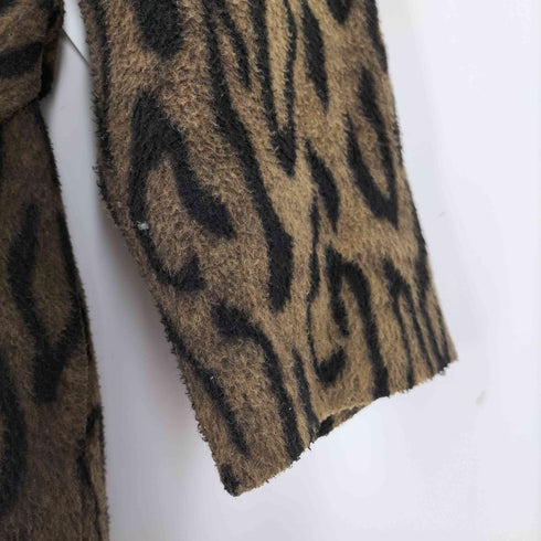 マウジー moussy LEO SIDE SLIT LONG コート レオパード柄 スリット ロングコート レディース 2
