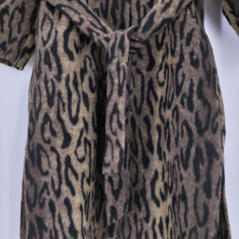 マウジー moussy LEO SIDE SLIT LONG コート レオパード柄 スリット ロングコート レディース 2