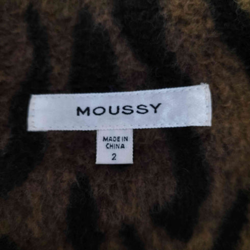 マウジー moussy LEO SIDE SLIT LONG コート レオパード柄 スリット ロングコート レディース 2