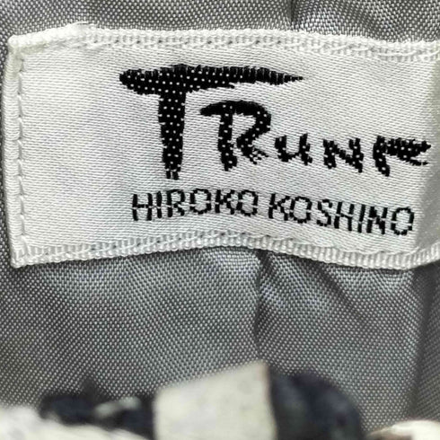ヒロココシノ HIROKO KOSHINO TRUNK リネン コットン ニット 切替 ダブルジップ ノースリーブ トップス レディース