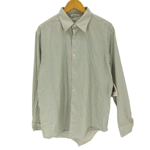 オーラリー AURALEE 25AW COTTON SILK STRIPE SHIRT コットン シルク ストライプ シャツ メンズ 5