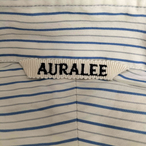 オーラリー AURALEE 25AW COTTON SILK STRIPE SHIRT コットン シルク ストライプ シャツ メンズ 5