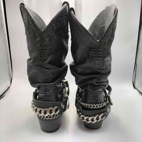 DINGO 00S Crocodile skin western boots シワ加工 クロコスキン レザー ウエスタンブーツ Y2K メンズ US:10