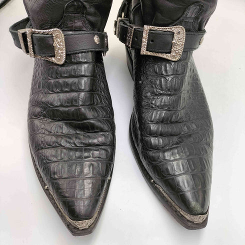 DINGO 00S Crocodile skin western boots シワ加工 クロコスキン レザー ウエスタンブーツ Y2K メンズ US:10