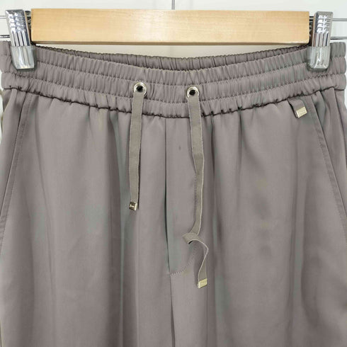 ヘルノ Herno Satin Taupe Trousers サテン トープ トラウザーズ レディース EUR:40-42