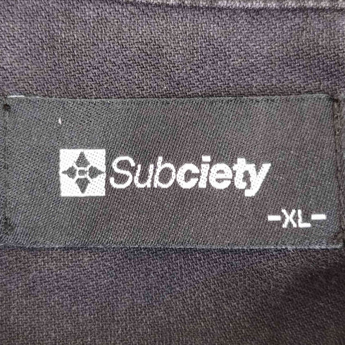 サブサエティ Subciety Embroidery shirt エンブロイダリーシャツ メンズ JPN:XL