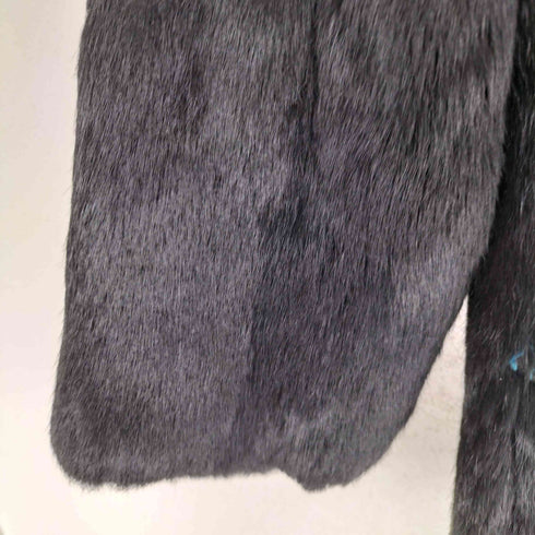 裏地総柄 チャイナボタン real fur jacket リアルファージャケット レディース