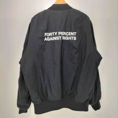 フォーティーパーセントアゲインストライツ FORTY PERCENTS AGAINST RIGHTS MA-1 FLIGHT BOMBER JACKET ボンバージャケット メンズ JPN:M
