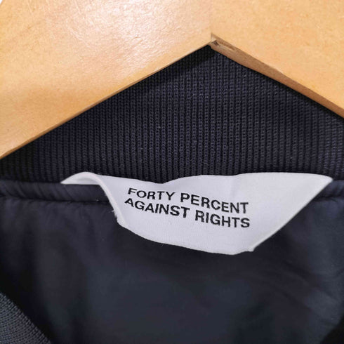 フォーティーパーセントアゲインストライツ FORTY PERCENTS AGAINST RIGHTS MA-1 FLIGHT BOMBER JACKET ボンバージャケット メンズ JPN:M