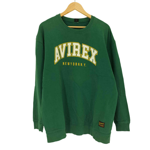 アヴィレックス AVIREX NEWYORK COLLEGE LOGO SWEAT メンズ import:XL